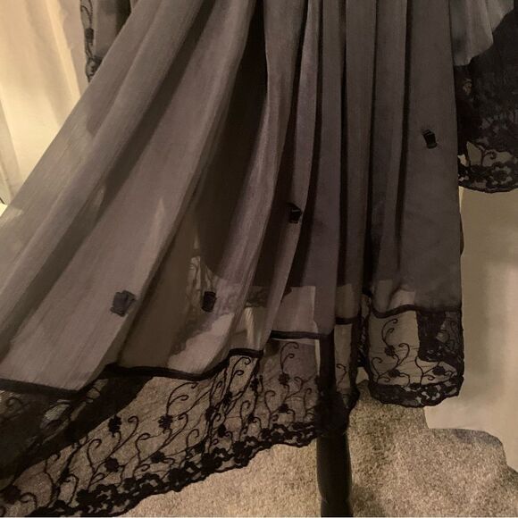 American Glamour by Badgley Mischa Sheer  Lace Top - Picture 5 of 13